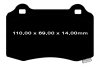 Klocki hamulcowe tylne EBC Ultimax2  Dodge Durango SRT Hellcat